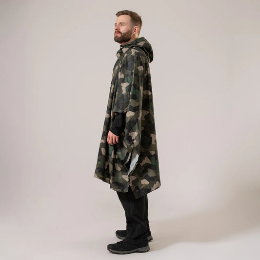 PONCHO - ΑΔΙΑΒΡΟΧΟ - ΠΡΑΣΙΝΟ CAMO